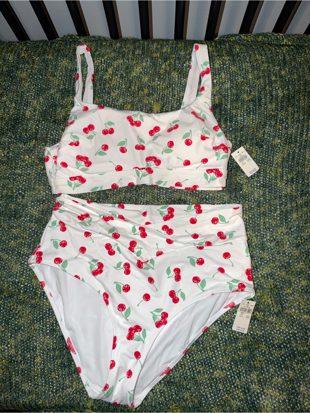 AerieCherry Print High-Waisted Bikini